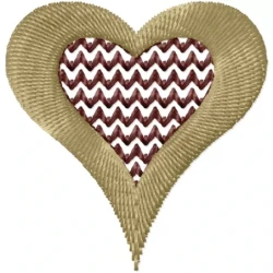 2x2 Mini Heart Embroidery Design