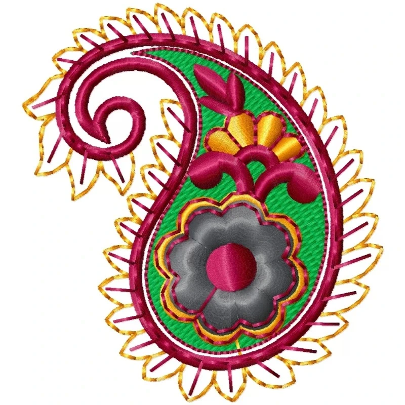 2x2 Paisely Embroidery Design Freebie Pattern 2x2 Paisely Embroidery Design Freebie Pattern