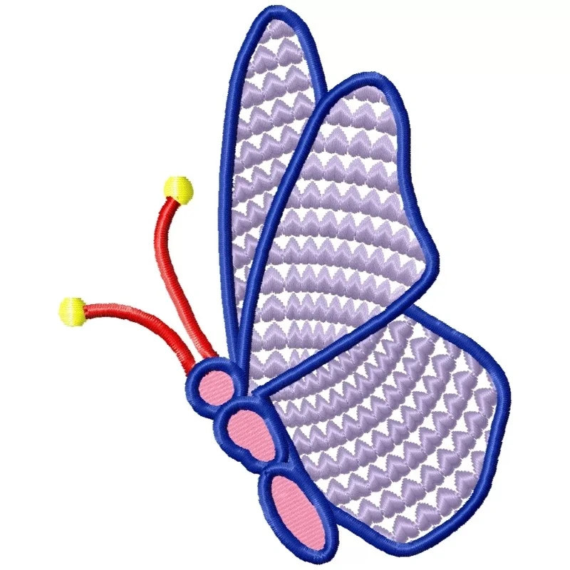 4X4 Batterfly Filled With Hearts Embroidery Design 4X4 Batterfly Filled With Hearts Embroidery Design