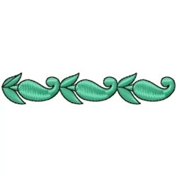 4x4 Continous Small Paisley Embroidery Border Design