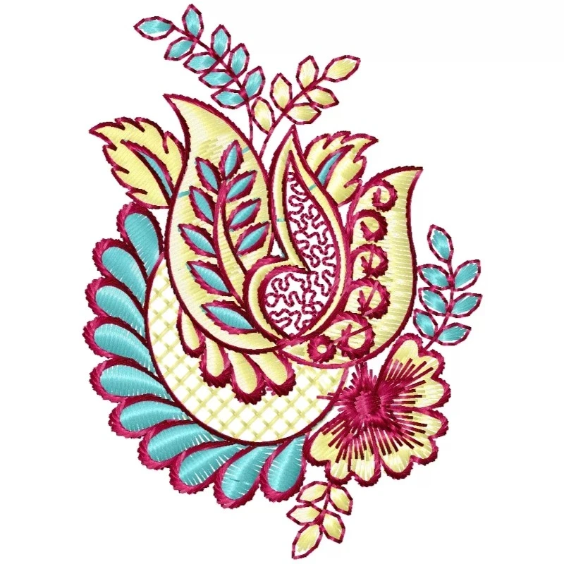 4x4 Decor Floral Embroidery Design 4x4 Decor Floral Embroidery Design
