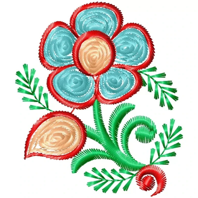 4x4 New Pattern Flower Machine Embroidery Design 