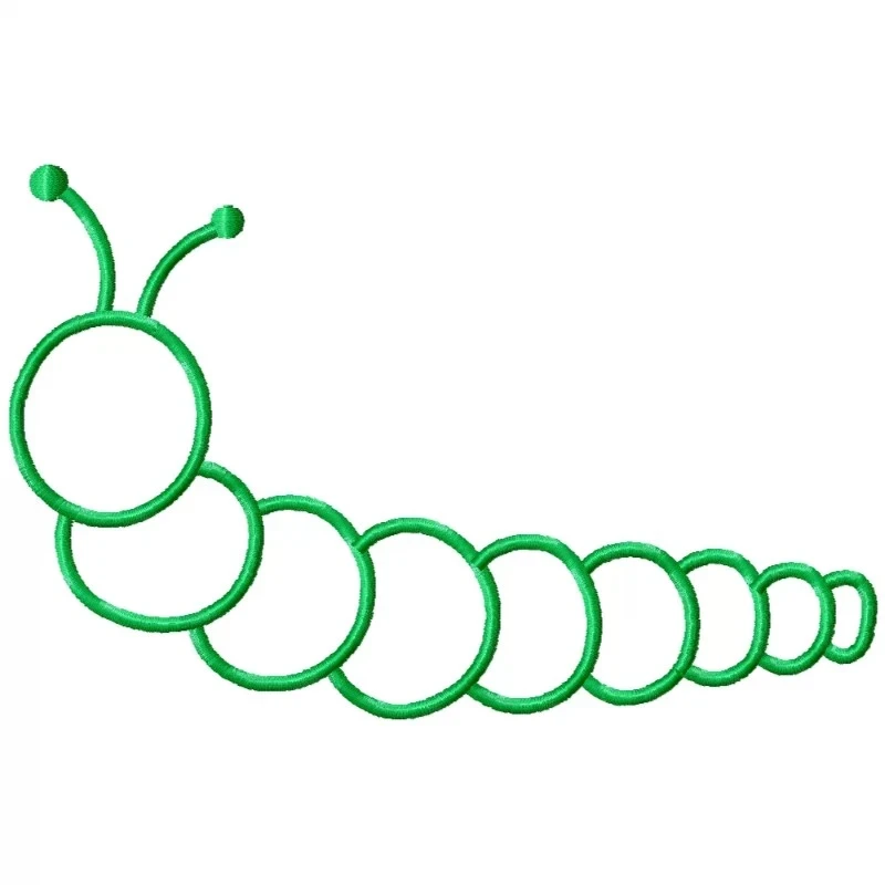 5x7 Caterpiller Outline Embroidery Design 5x7 Caterpiller Outline Embroidery Design