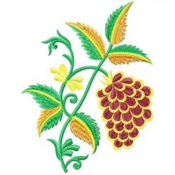 8X8 Large Grapes Floral Machine Embroidery Designs