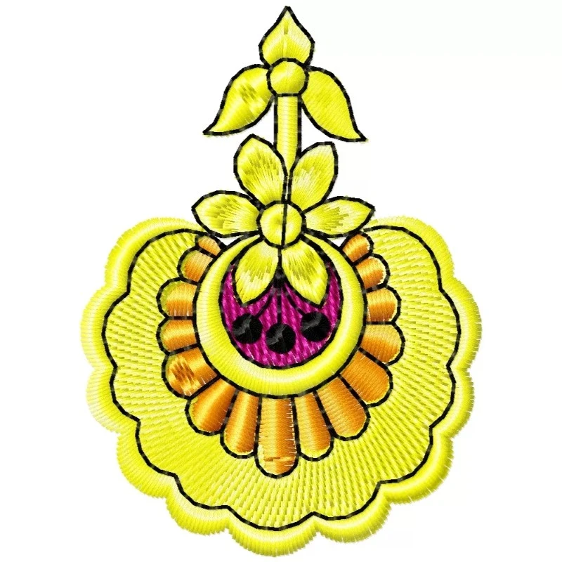 Abstract Floral Machine Embroidery Design Abstract Floral Machine Embroidery Design