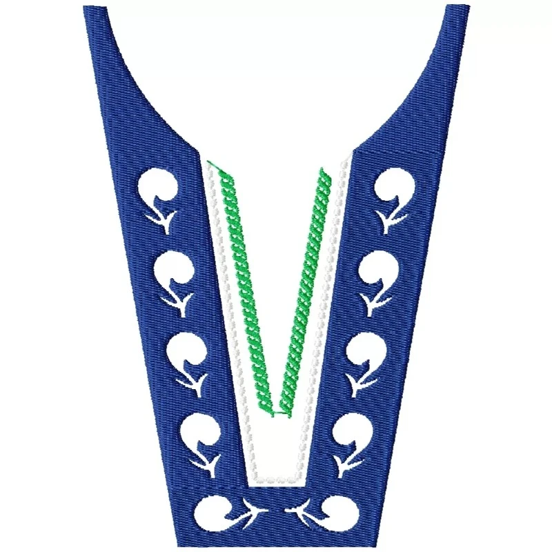 Abstract V Shaped Neckline Design Abstract V Shaped Neckline Design