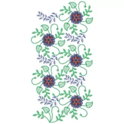 Allover Embroidery Design Floral Pattern