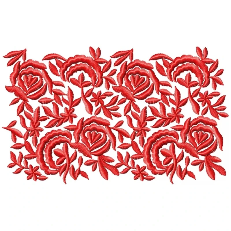 AllOver Floral Machine Embroidery Design