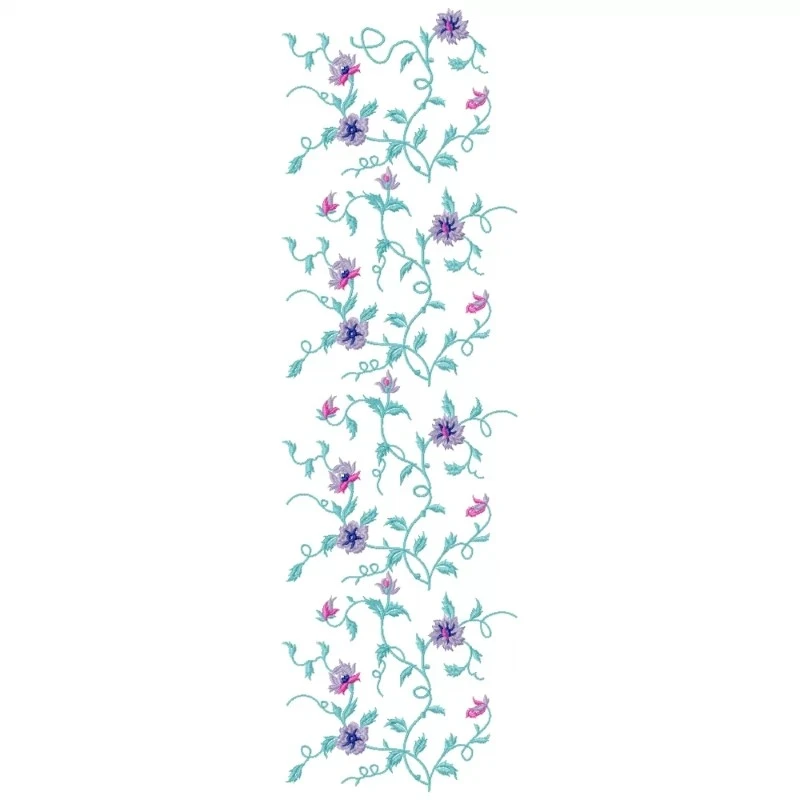 Allover Flower Embroidery Design