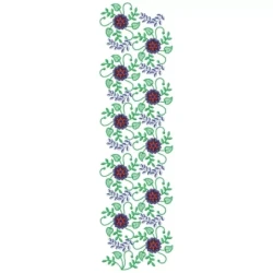 Allover Flower Machine Embroidery Design