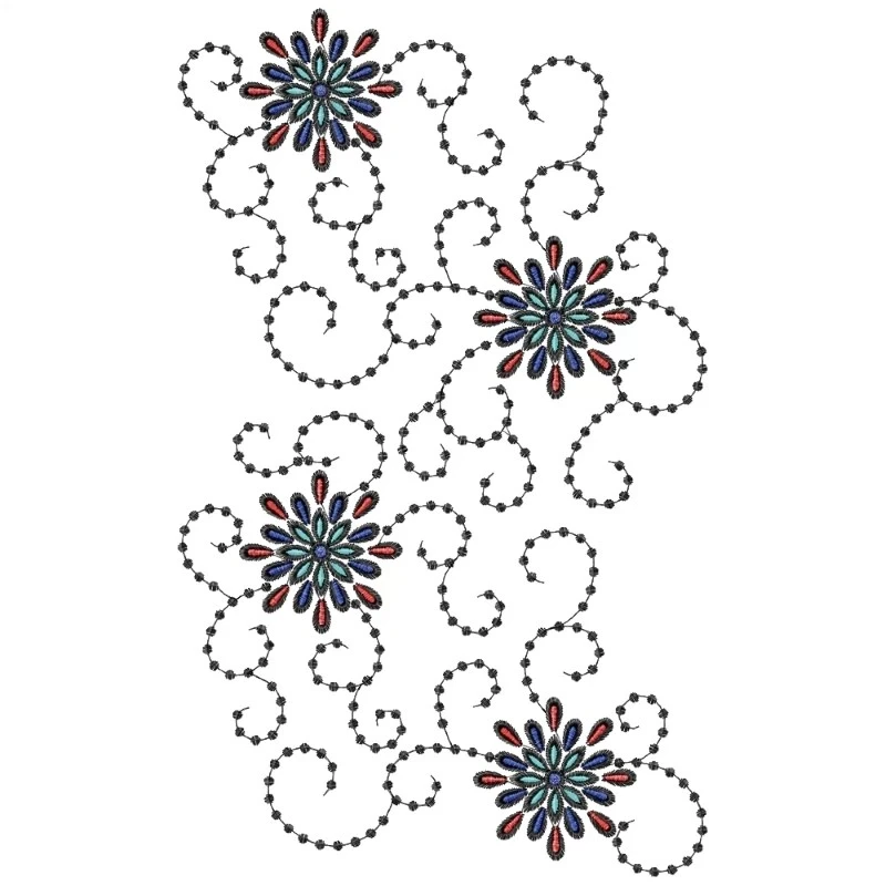 Allover Indian Embroidery Design Allover Indian Embroidery Design