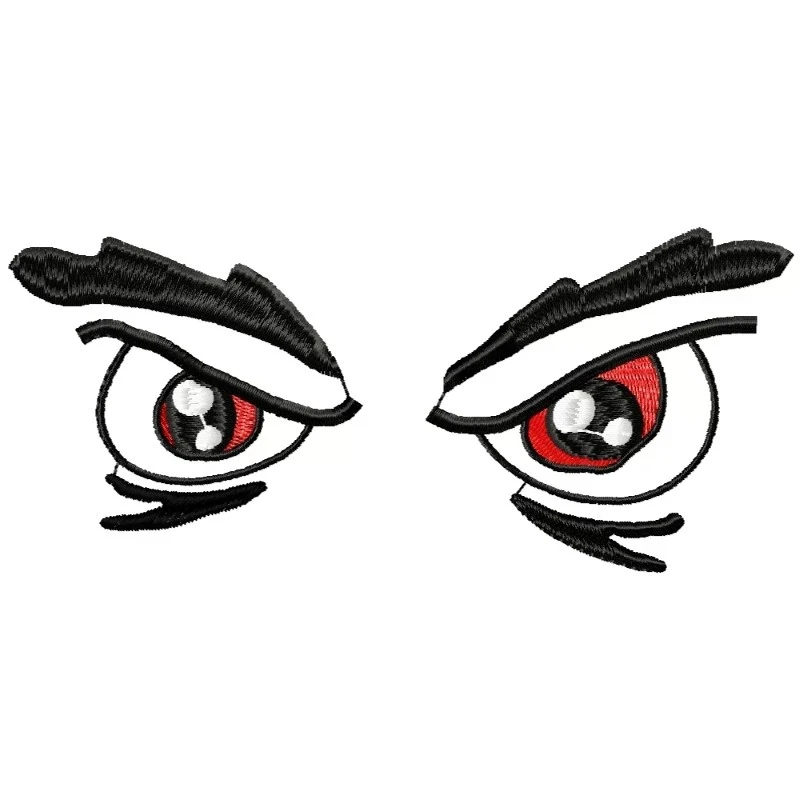 Angry Eyes Machine Embroidery Angry Eyes Machine Embroidery