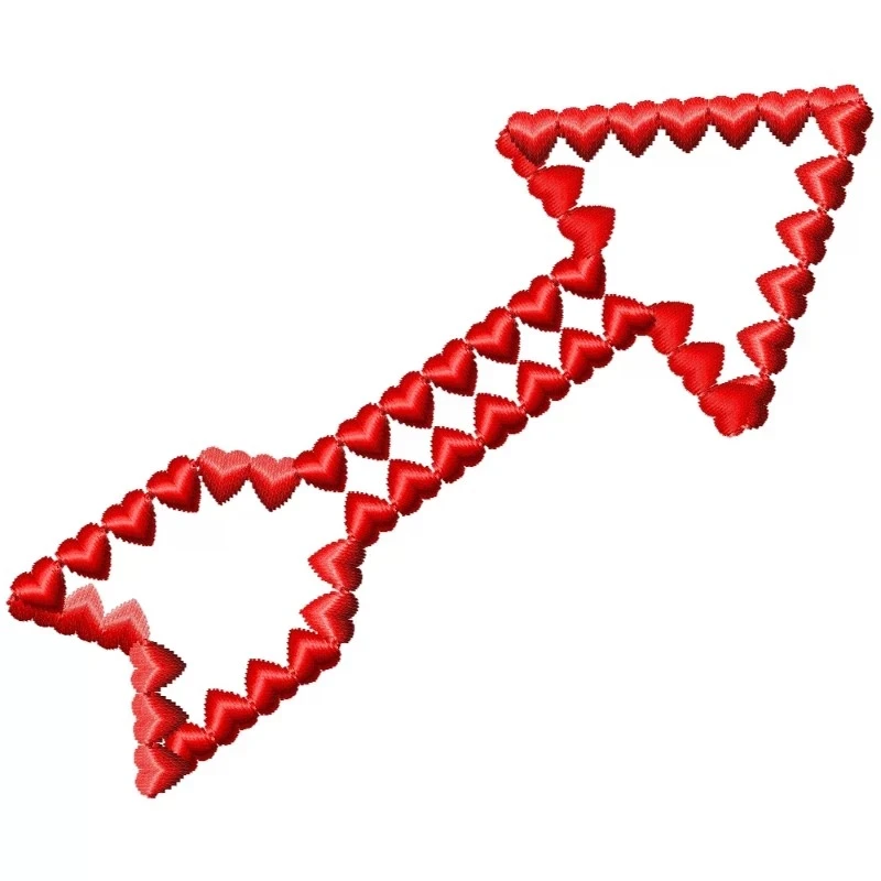 Arrow Heart Outline Embroidery Design Arrow Heart Outline Embroidery Design