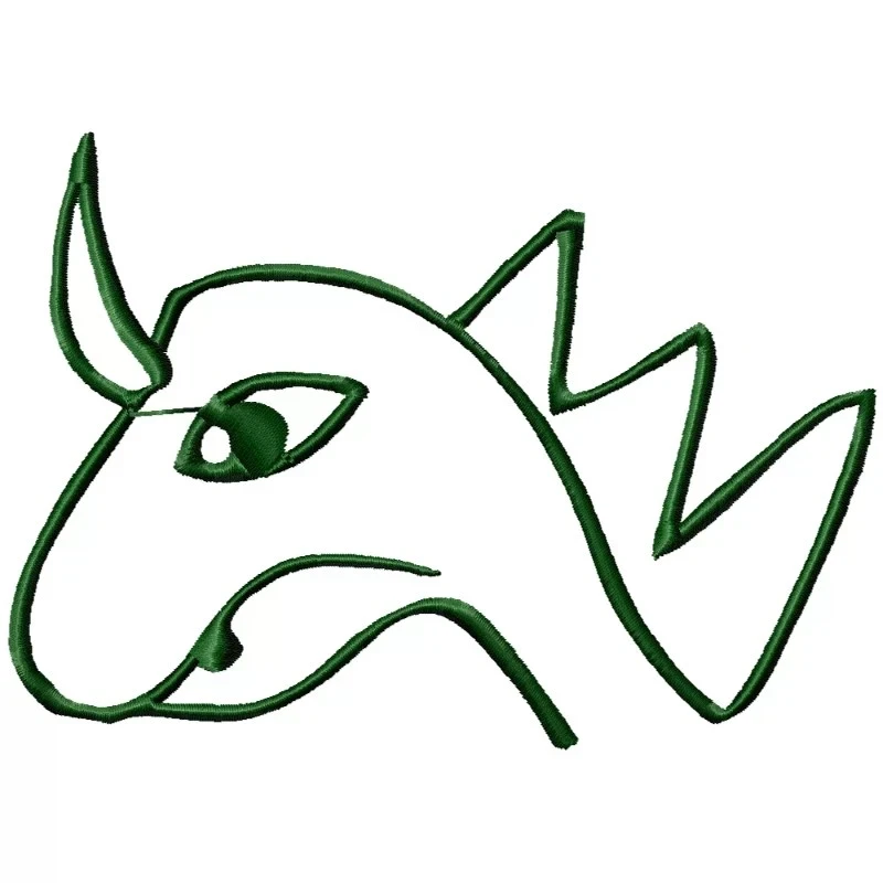 Baby Dragon Head Outline Embroidery Baby Dragon Head Outline Embroidery