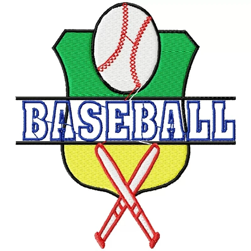 Baseball Embroidery Design