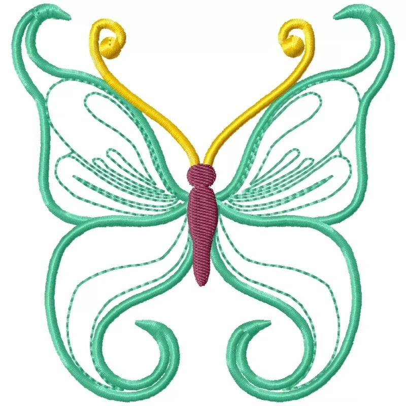 Beautiful Outline Butterfly Machine Embroidery Design Beautiful Outline Butterfly Machine Embroidery Design