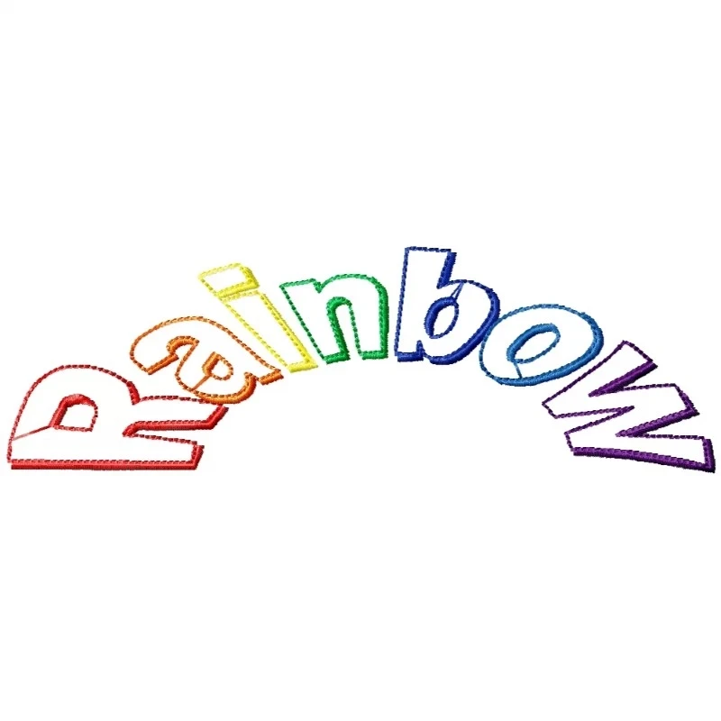 Beautiful Rainbow Embroidery Design Beautiful Rainbow Embroidery Design