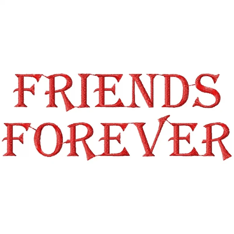 Best Friends Forever Embroidery Design