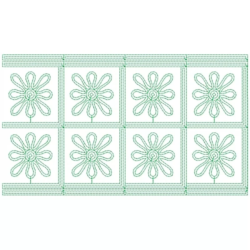 Big Embroidery Border Outline Design Big Embroidery Border Outline Design