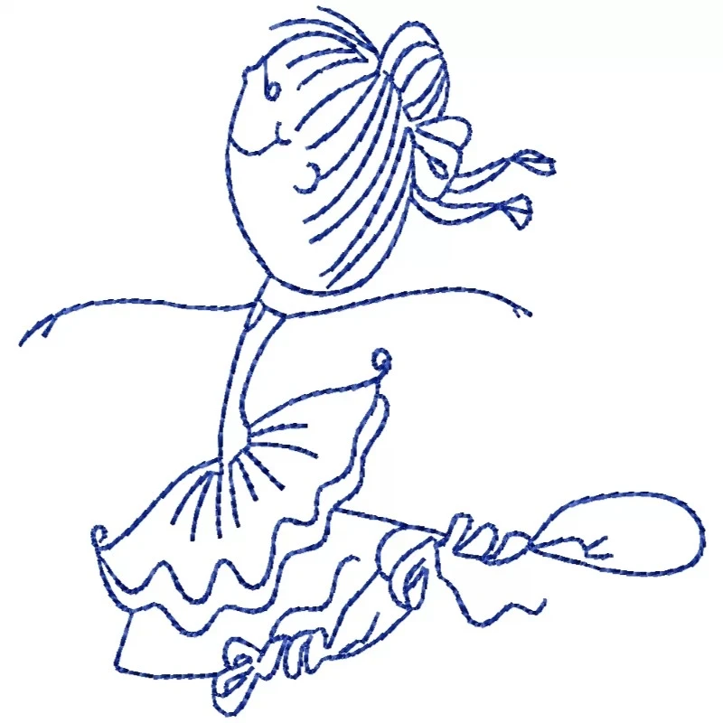 Black Stitiches Bluework Sticky Ballerinas Designs 2 Black Stitiches Bluework Sticky Ballerinas Designs 2