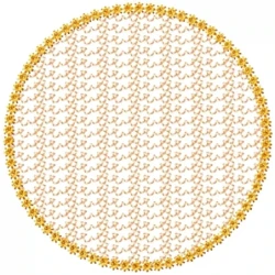 Candlewick Frames With Background Embroidery Design 1