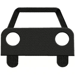 Car Silhouette Machine Embroidery Design