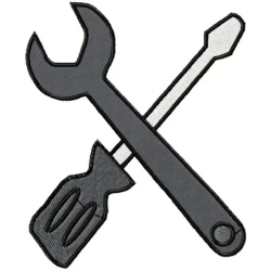 Car Tools Embroidery Design