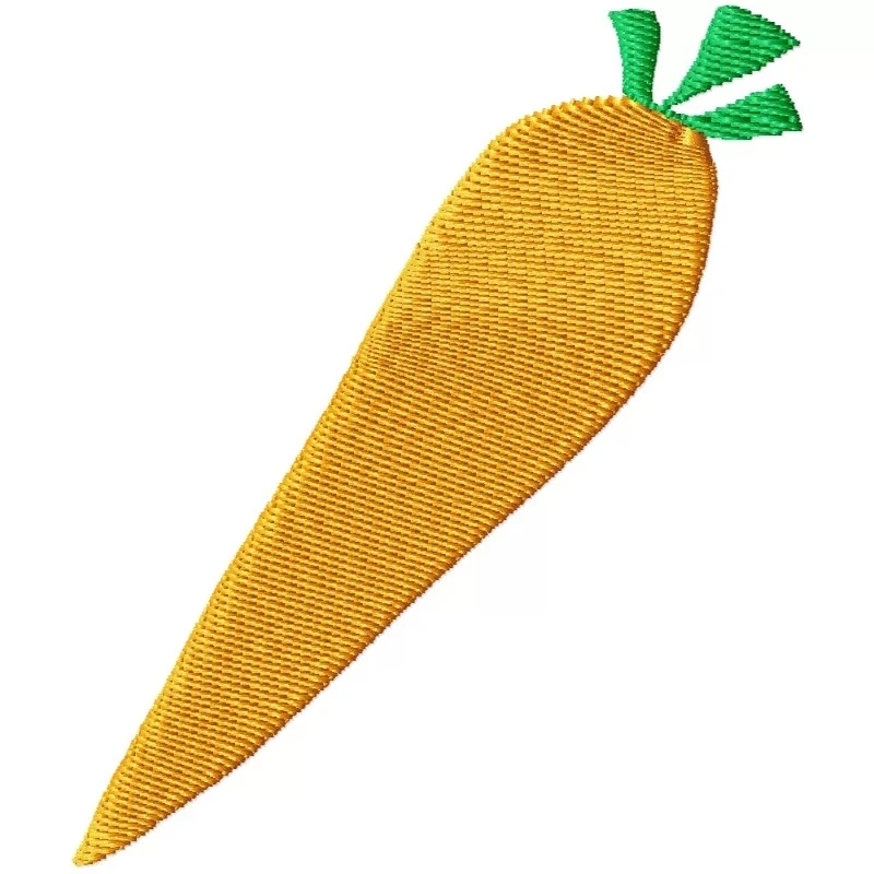 Carrot Embroidery Design