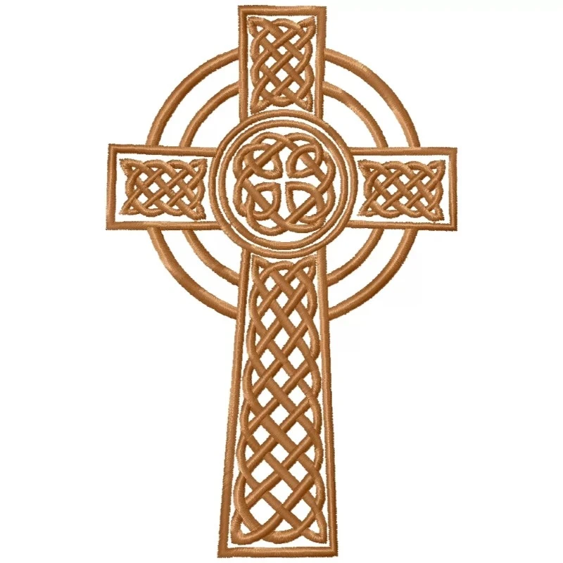 Celtic Cross Machine Embroidery Design