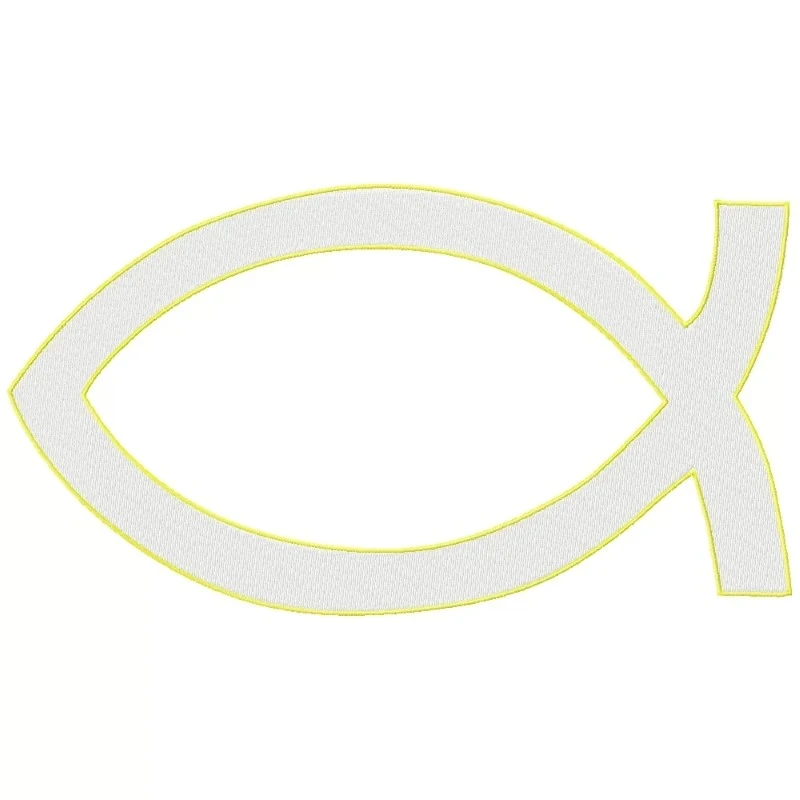 Chrismon Fish Machine Embroidery Design Chrismon Fish Machine Embroidery Design
