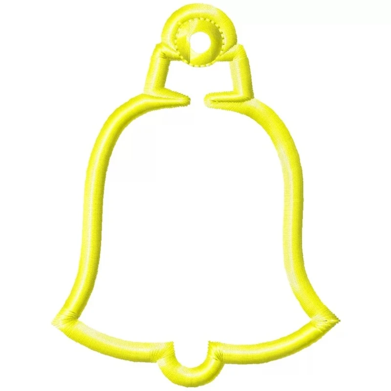 Christmas Bell Outline Ornament Embroidery Design Christmas Bell Outline Ornament Embroidery Design