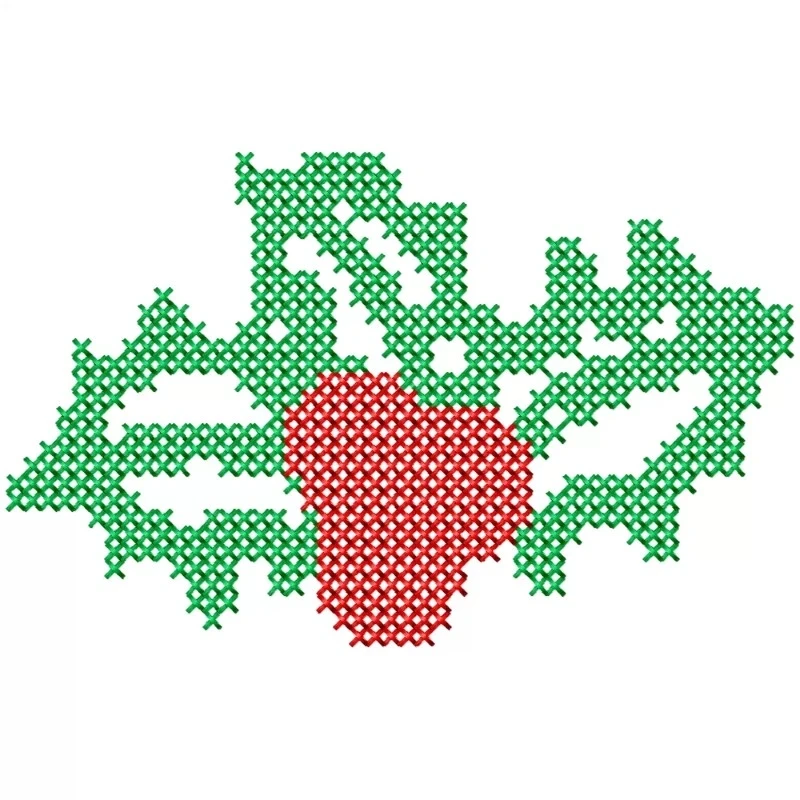 Christmas Berries Cross Stitches Embroidery Design Christmas Berries Cross Stitches Embroidery Design