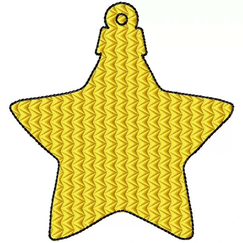 Christmas Ornaments Star With Eyelet Embroidery Design Christmas Ornaments Star With Eyelet Embroidery Design
