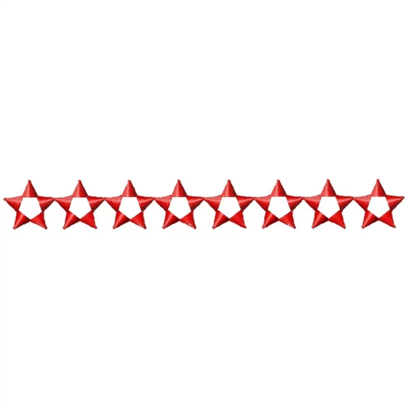 Christmas Star Continuous Embroidery Border Christmas Star Continuous Embroidery Border