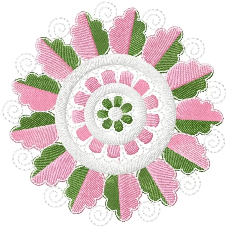 Circle Floral Special Embroidery Design Circle Floral Special Embroidery Design