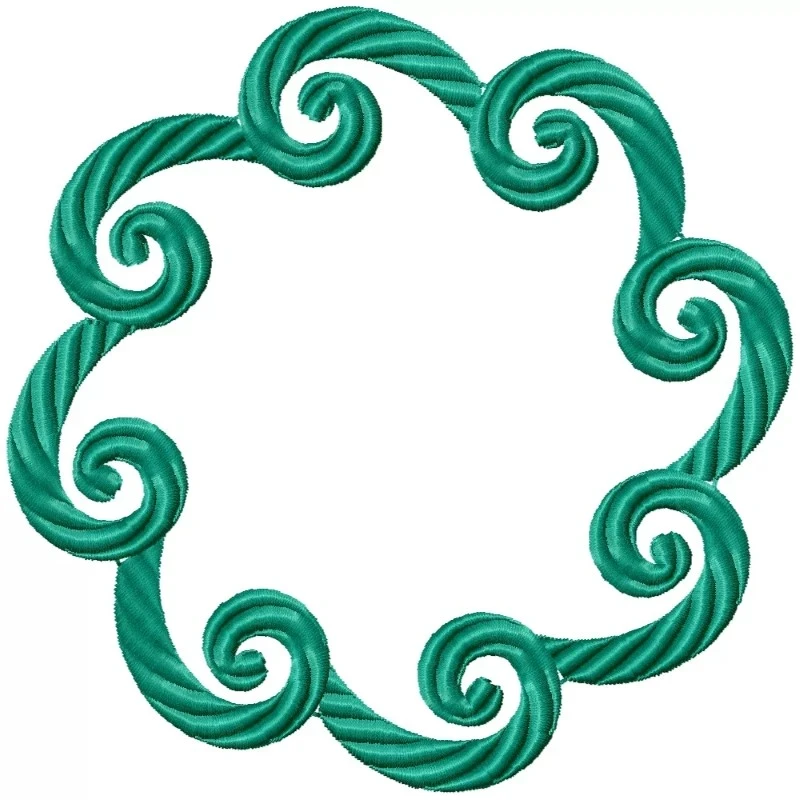 Circle Frame Outline Machine Embroidery Circle Frame Outline Machine Embroidery