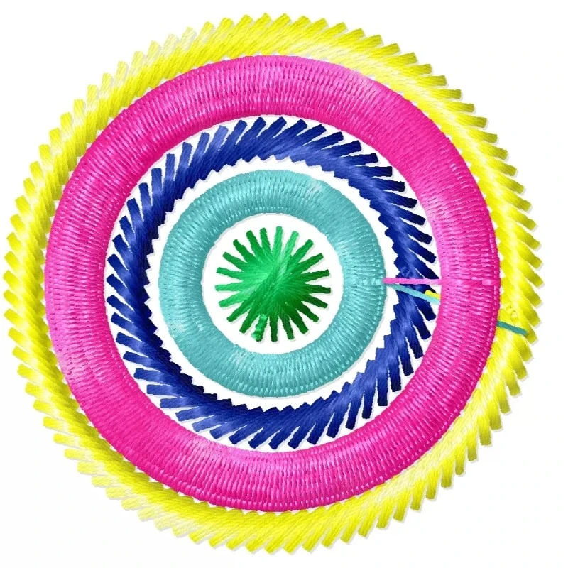 Circle In Circle Embroidery Design Circle In Circle Embroidery Design