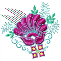 Colorful EmbroideryShristi Floral Design