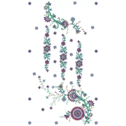 Colorful Large Hoop Design in Sequin