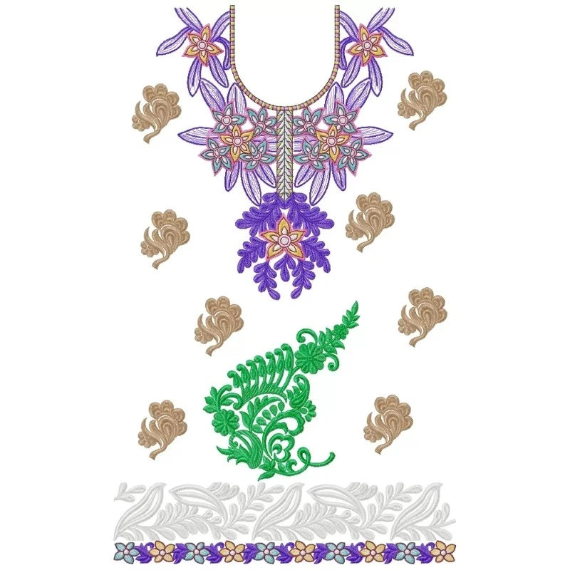 Complete Embroidery Dress Design