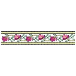 Conitnous Floral Machine Embroidery Design From India