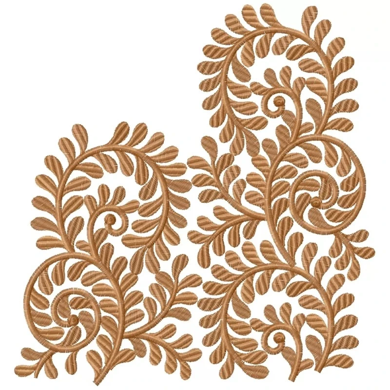 Continous AllOver Floral Embroidery Design