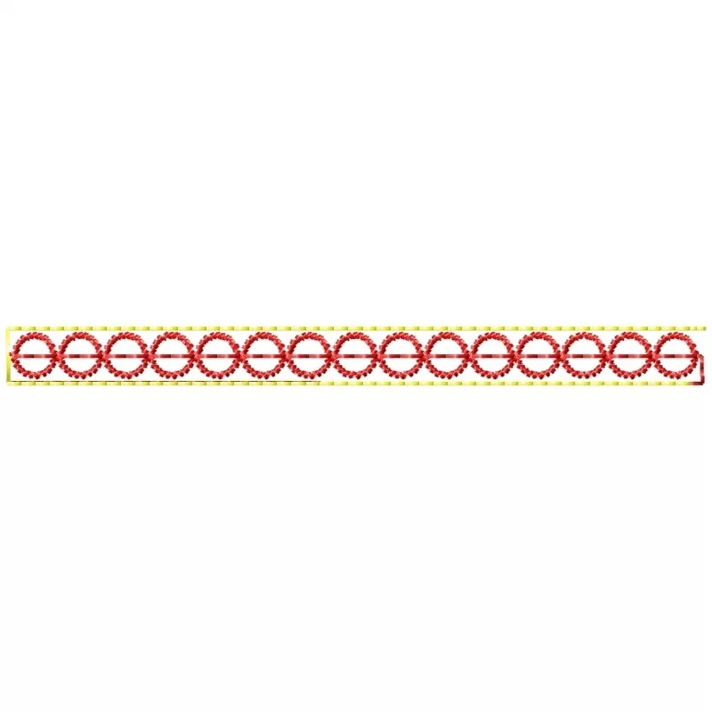 Continous Circle In Between Line Embroidery Design Border Continous Circle In Between Line Embroidery Design Border