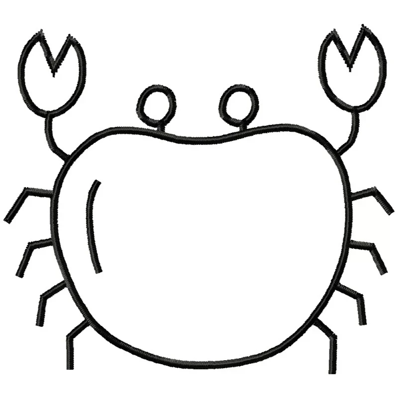 Crab Embroidery Design Crab Embroidery Design