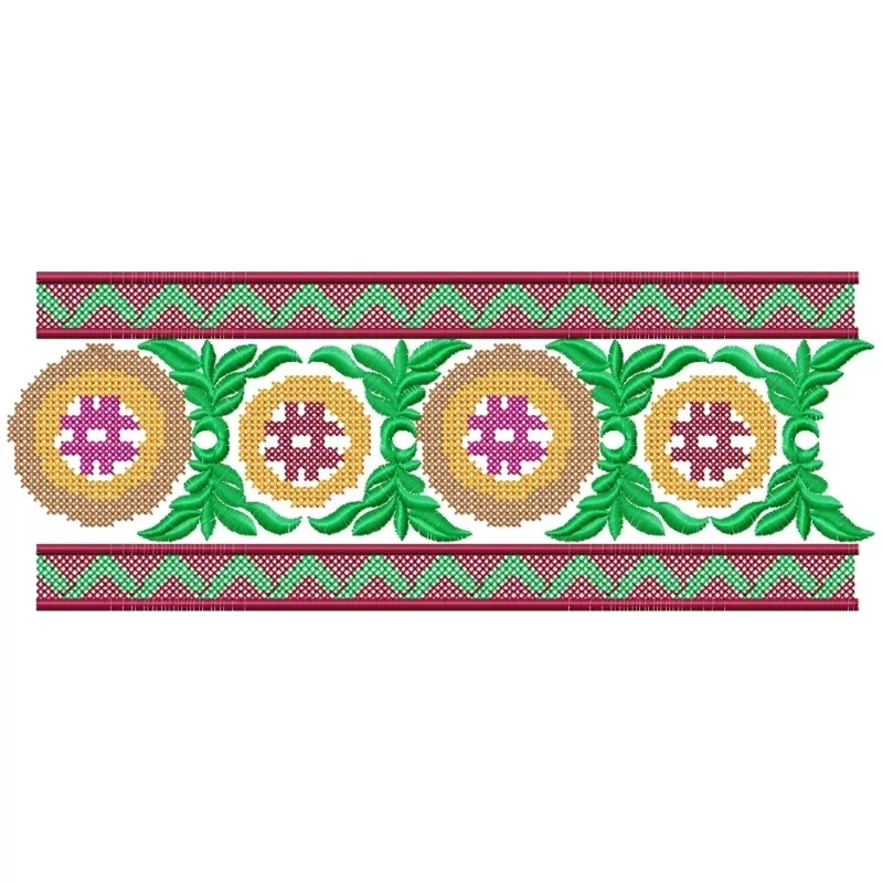 Cross Stitches Border Embroidery Design Cross Stitches Border Embroidery Design