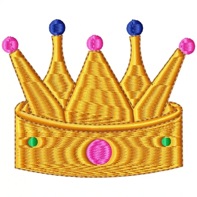 Crown Of King Embroidery Design