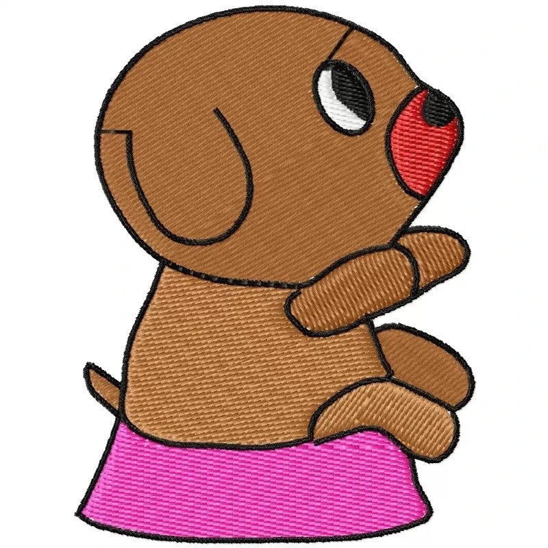 Cute Baby Dog Embroidery Design Cute Baby Dog Embroidery Design