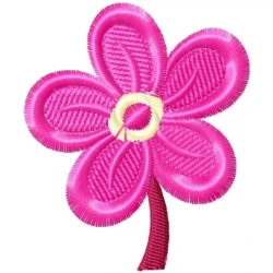 Cute Funky Flower Embroidery Design