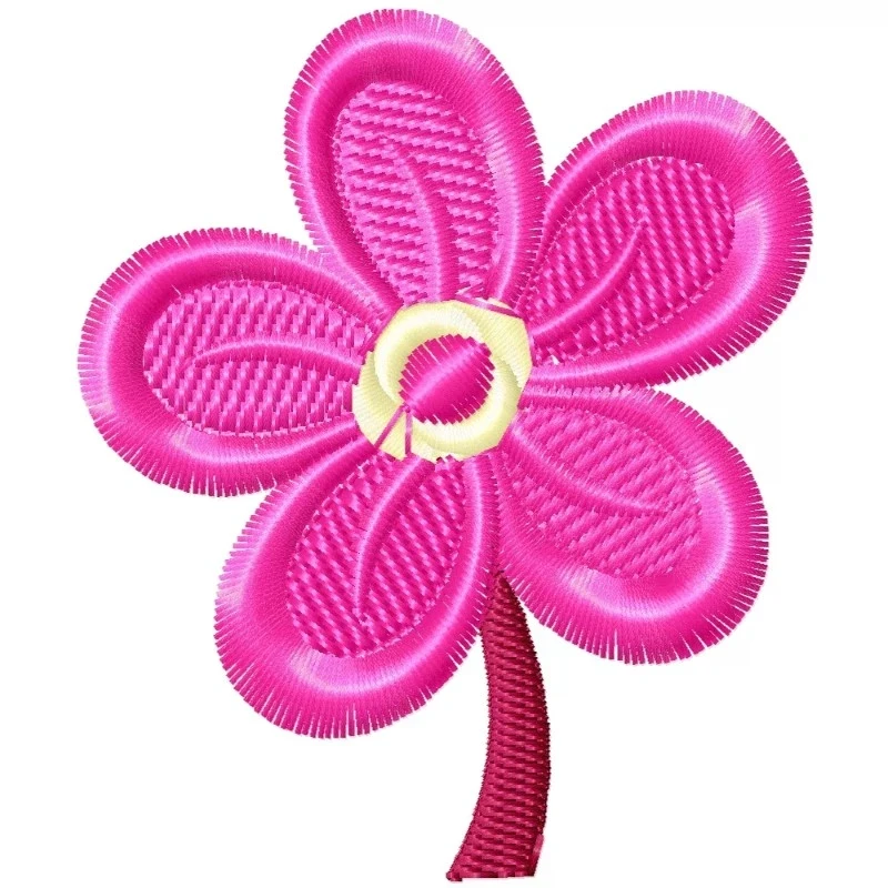 Cute Funky Flower Embroidery Design Cute Funky Flower Embroidery Design