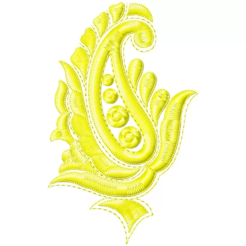 Cute Mango Paisley Embroidery Design